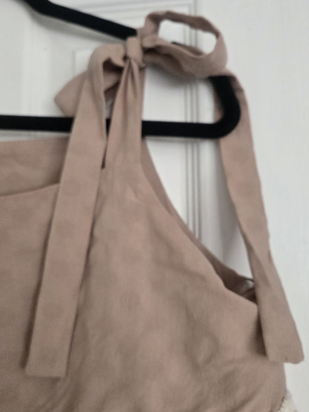 merci Blush Pink Tassel Tie-Shoulder Tank - Picture 3 of 5